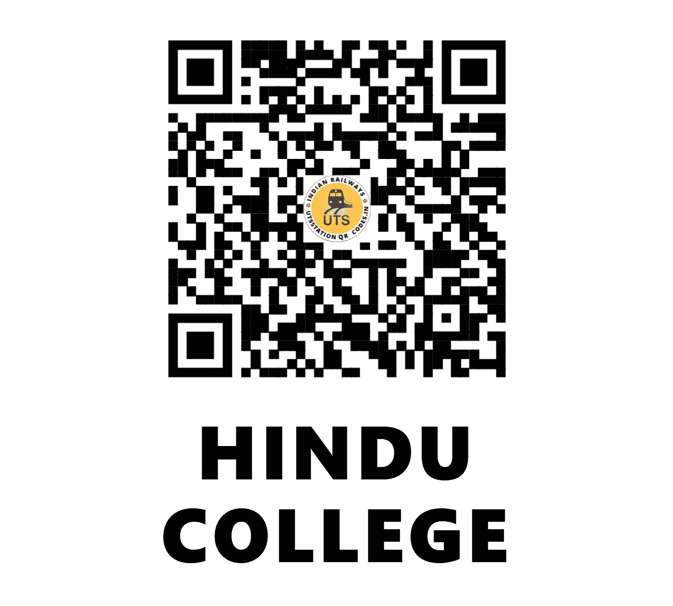 UTS QR Code for HINDU COLLEGE - HC (SR - TAMIL NADU)